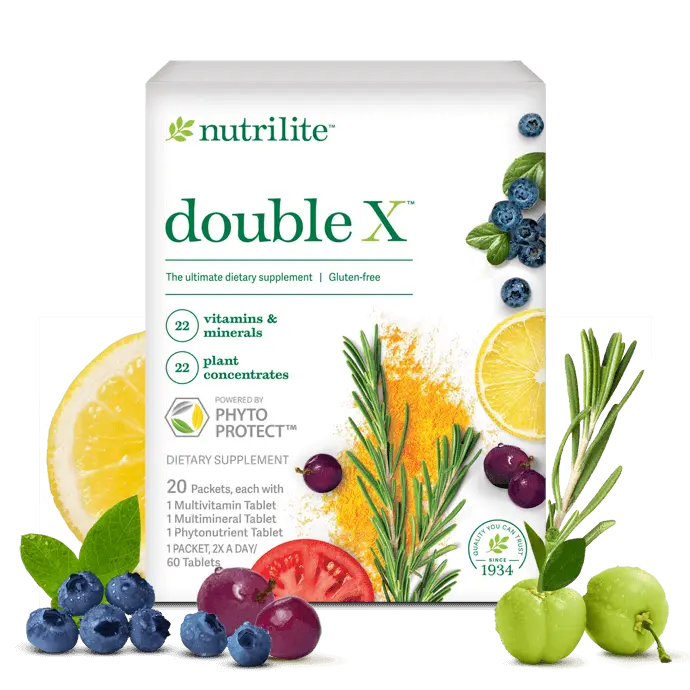Nutrilite Double X Multivitamin – 10-Day Supply | Daily Multivitamin Packets | 20 Packets