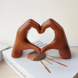 Heart-Shaped Handmade Resin Sculpture, Elegant Interwoven Heart Art, Home Office Decor, Perfect Gift for Couples or Mother's Day