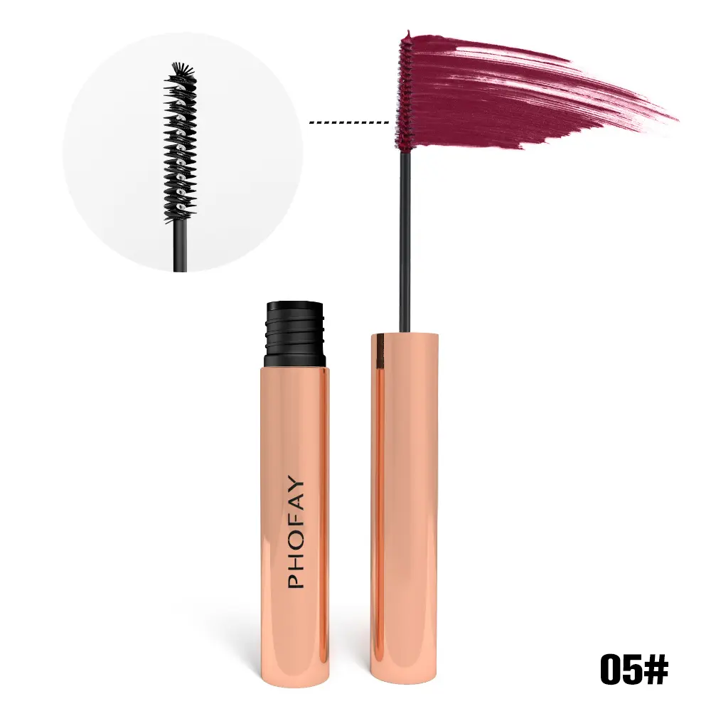 PHOFAY Colorful Mascara - Vibrant, Long-Lasting, Smudge-Proof Formula for Bold, Defined Lashes - 4 ML Volumizing Liquid Makeup for Youth & Adults - Cosmetic
