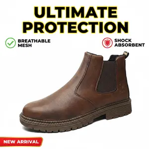 Electrician Grade Safety Shoes Smash-proof Puncture-proof Splash-proof Unisex Chef Work Shoe Waterproof Anti-slip Durable Outdoor Comfortable Breathable Shoe