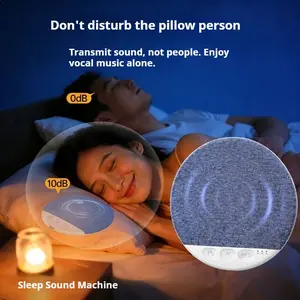 Hetoie Ultra-Thin Sleep Bluetooth-compatible Speaker, Noise Sound Machine, Timer Function, Comfortable Deep Sleep Aid, Bedside Nightstand Audio