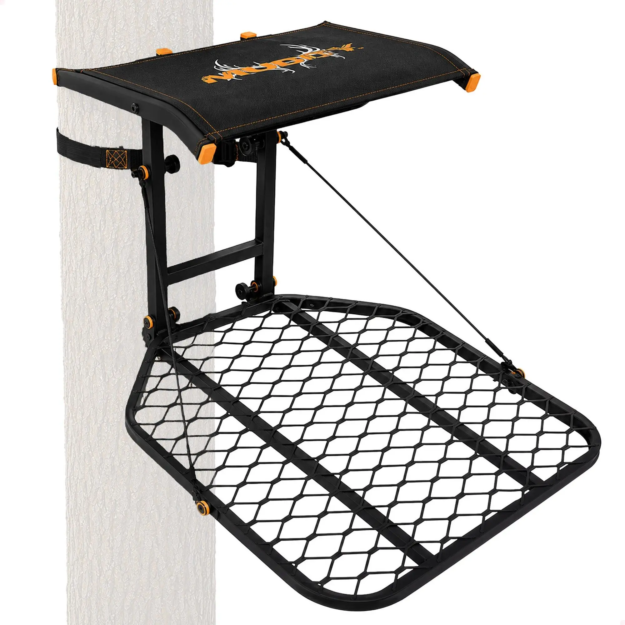 Muddy The Boss Hang On 1 Person Deer Hunting Tree Stand w/ Wide Stance Platform