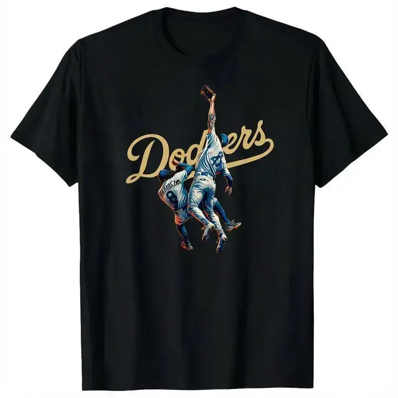 The Catch Dodger Short-Sleeve Round Neck Top - Game 7 LA Baseball Moment Graphic Tee, Champions Fan Gear, Streetwear Casual Unisex Outfit Gift, Shortsleeve, Tshirt