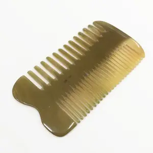 BUY 1 GET 1 FREE: Premium 100% Natural Horn Dual-Sided Styling Comb & Scalp Massage Tool – Handcrafted Wellness