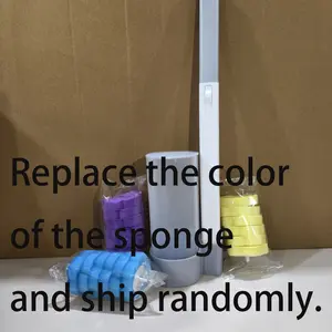 Disposable Toilet Brush Set with Stand and 24 Replacement Brushes, Bathroom Toilet Home Cleaning Tool, Bathroom Brush Cleaner, Bathroom Accessories