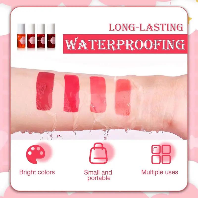 Long Lasting Lip Gloss Set, 4-Color Easy Coloring Lipstick, Hydrating Moisturizing Lip Makeup for All-Day Wear, Buildable Sheer to Full Coverage, Everyday & Party, Cruelty-Free Long Lasting Lip Gloss Set, 4-Color Easy Coloring Lipstick, Hydrating Moisturizing Lip Makeup for All-Day Wear, Buildable Sheer to Full Coverage, Everyday & Party, Cruelty-Free