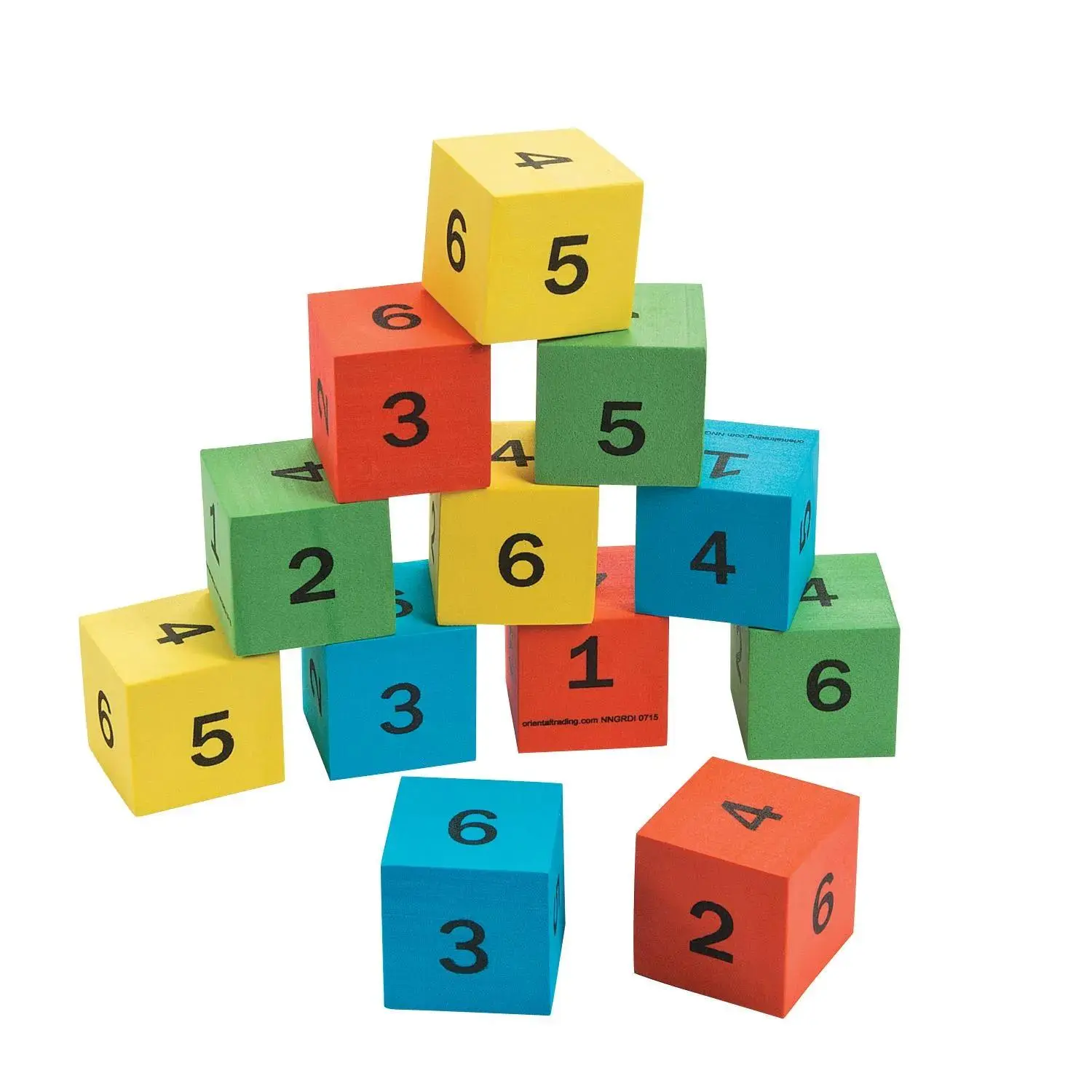 Number Math Dice - 12 Pc.