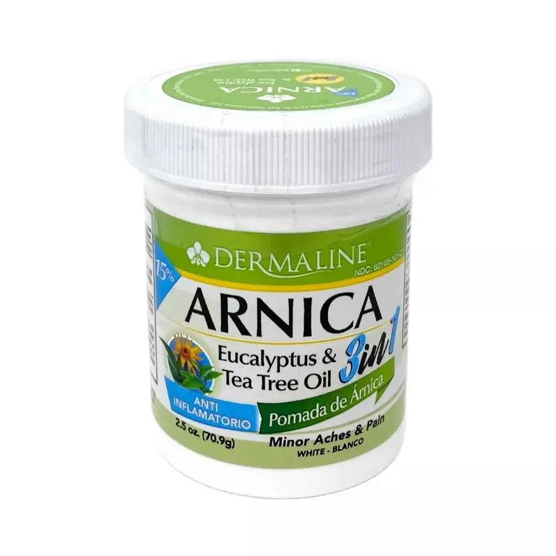 Dermaline Arnica Eucalyptus & Tea Tree Oil 3 in 1 Minor Pink for Healthcare and Fitness Use Blend Comfort Edible Supplement