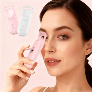 Portable Heated Eyelash Curler for Precise Styling - USB Charging, Ergonomic Handle, Perfect Curl Every Time
