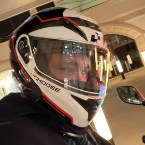 Motorcycle Full Face Helmet Dual Lens Small Body Unisex, Stylish Colorful Lenses, Versatile and Cool Design, Perfect for Men and Women