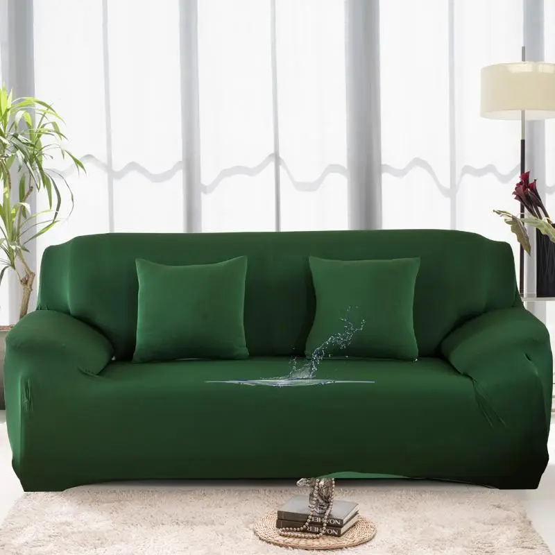 Solid Color Waterproof Sofa Cover, Elastic Sofa Slipcover, Sofa Protector for Home Living Room Bedroom