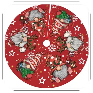 Large Christmas Tree Skirt Mats - 48 Inches - Indoor Outdoor Decorations for Holiday Party  for decorating your Christmas tree at living room, wedding, garden