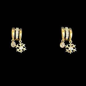 Aretes 3 en 1 GLU Efecto de múltiples hoyitos con una sola pieza.
