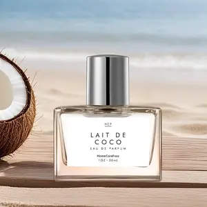 Coconut Milk Perfume 30ML + Vanilla Coconut Roll-On Oil 10ML, Sweet Dreams Aroma, Coconut Fragrance, Highly Scented, Recyclable Liquid Perfume Set, Single Item Packaging