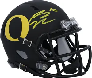 Bo Nix Oregon Ducks Autographed Speed Mini Helmet - Fanatics Authentic Certified