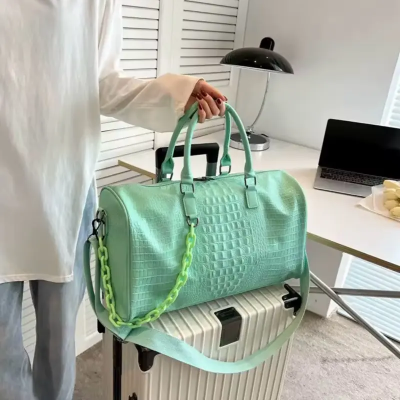 Croc duffel bag