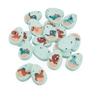 Janod - MEMORY DINO GAME - 20 wooden eggs illustrated with different dinosaurs