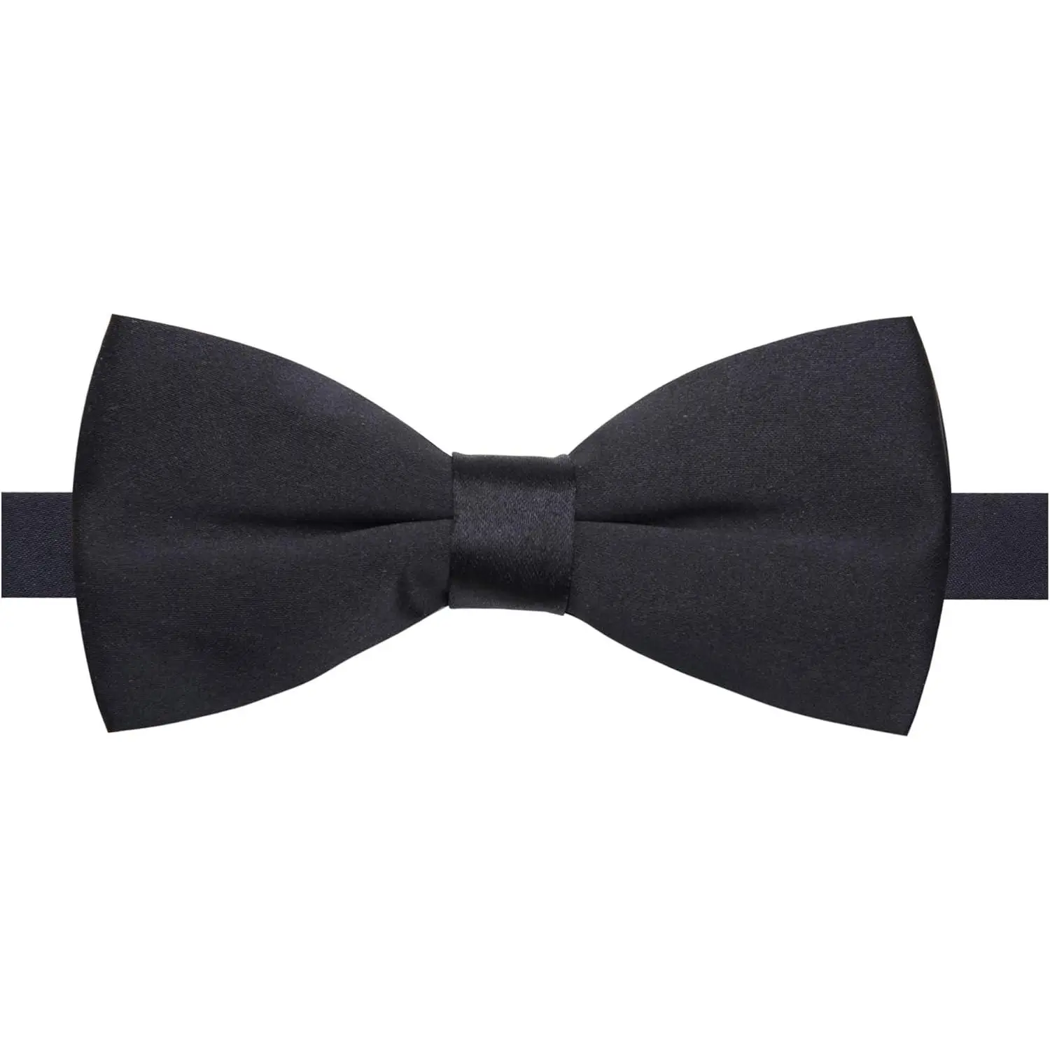 Men's Assorted Color Bow Tie Sets, Classic Solid Polyester Pre-Tied Adjustable Bows for Boys, Formal Wear, Weddings & Business