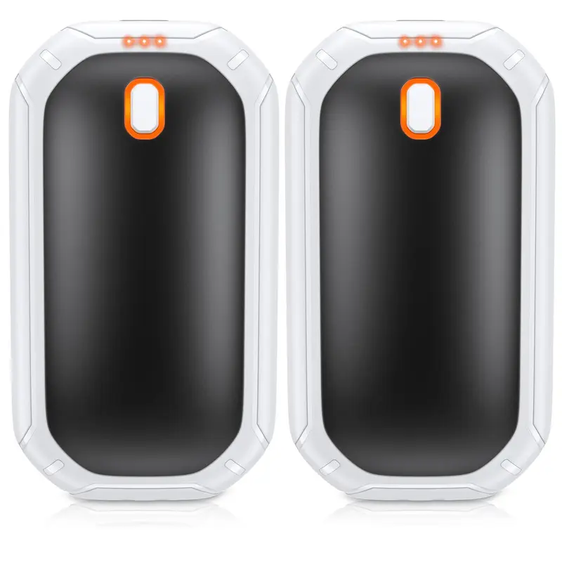 Fulog 2 Pack Magnetic Hand Warmers, 12H Long-Lasting Rechargeable Warmth, Double-Sided Heating,Pocket-Sized Electric Hand Warmers for Winter Outdoors, Camping, Hunting, Perfect Gift Christmas,Thanksgiving Day