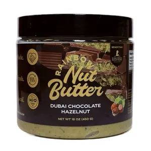 HAZELNUT DUBAI Chocolate Bar Hazelnut Pistachio Nut Butter Cream Crunchy Kataifi Kanafeh Nut Butter VIRAL Rainbow Nut Butter NEW PACKAGING