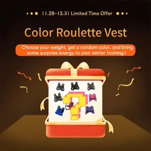 【SpringStatements】ZELUS Mystery Color Weighted Vest – 6/8/12/16/20/25/30lbs Rucking Vest with Detachable Phone Pouch, Reflective Stripes & Adjustable Straps | Random Color Workout Vest for Walking, Running & Strength Training