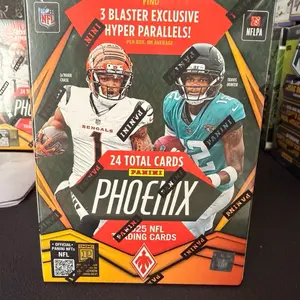 3x Boxes of Panini Phoenix 2025 NFL Trading Cards - 24 Total Cards with 3 Blaster Exclusive Hyper Parallels per Box on Average (break 007)