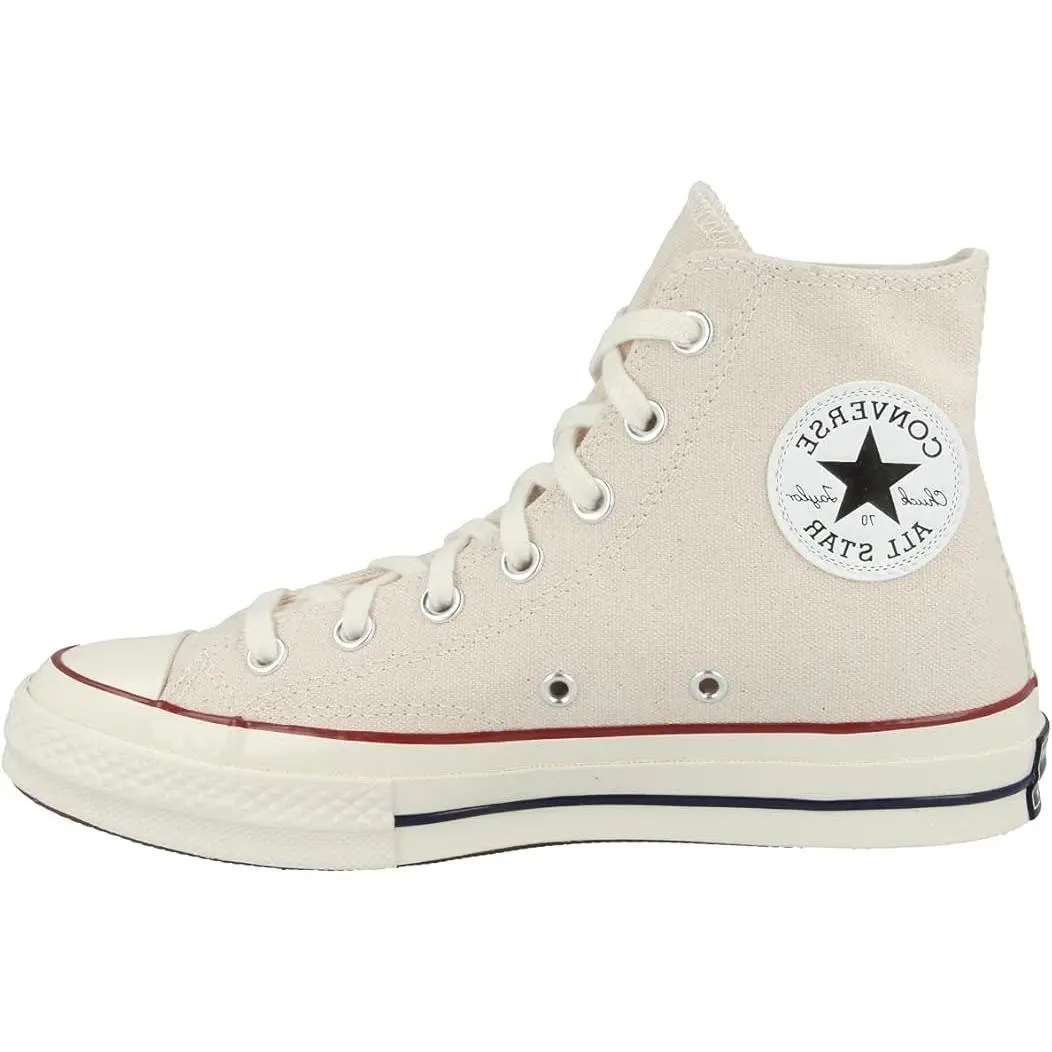 Converse Unisex Chuck 70 Vintage Canvas Hightop Casual Shoes - Sporty Casual, Trendy Trainers, Round Toe, Sand 162053C