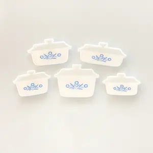 Blue Cornflower Fridge Magnets Hand Drawn Vintage Corningware Magnets Vintage Cornflower Blue Casserole Dishes Gifts Under 20
