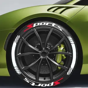 4 Piece Set Tire Decoration Stickers Waterproof Thickened Universal Wheel Decals for Car Motorcycle Suv