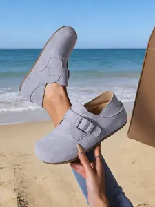 Women's Fashion Vintage Suede Casual Shoes, Comfortable Soft Sole, Multiple Colors Available, Versatile for Daily