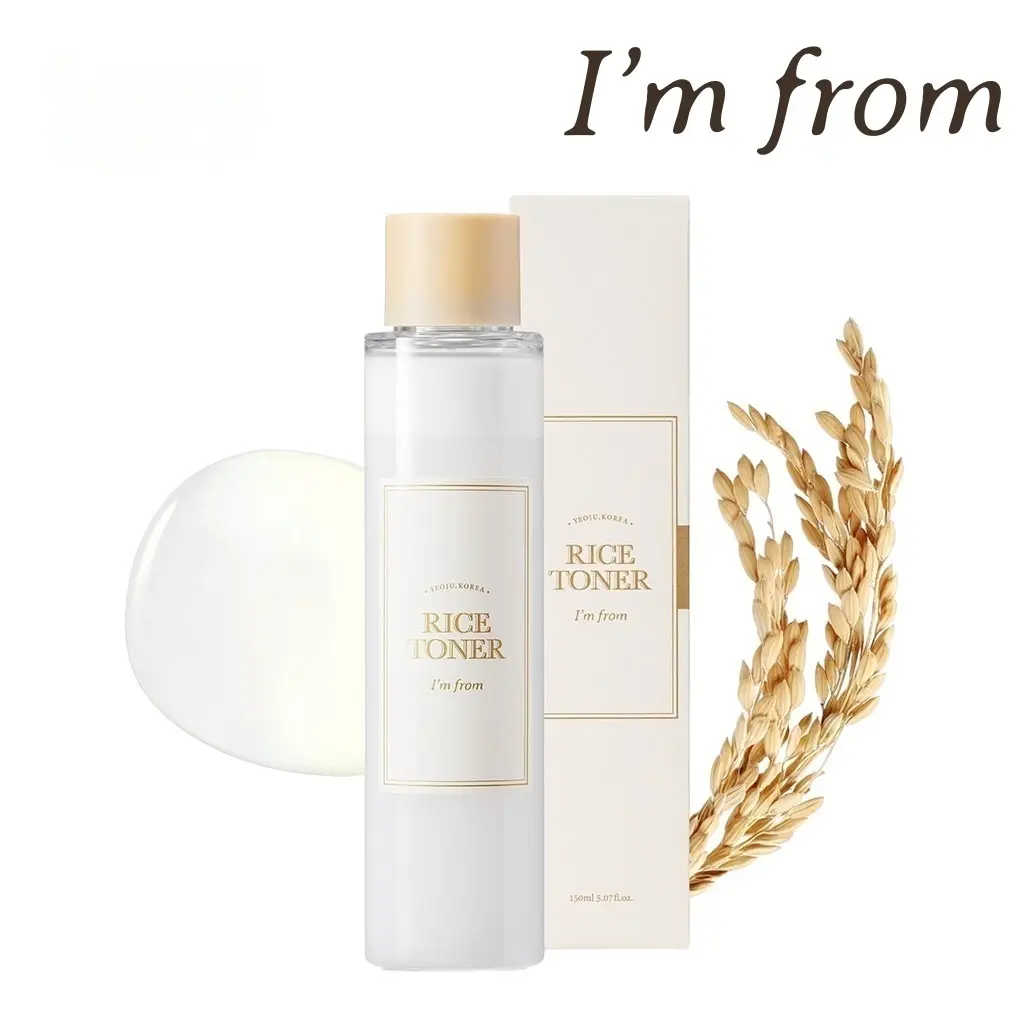 [I'M FROM OFFICIAL SHOP] I'm from Rice Toner 150ml - Hydrating Skincare for Dry, Dull, Combination Skin, Vegan, Fragrance-Free, Glass Skin Boosting