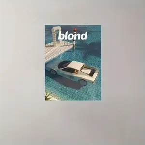 Frank Ocean Blonde Album Cover Canvas Poster - Unframed Wall Art Print for Bedroom, Living Room & Cafe Decor |   Perfect Gift for Music Lovers