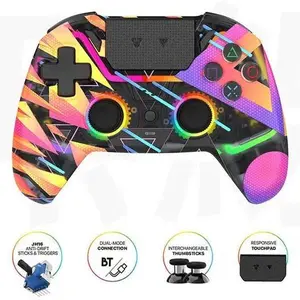 FANTECH NOVA PRO WGP14V2 Wireless Gaming Controller, Anti-Drift Hall Effect Sticks, Force-Switch Triggers, Gaming Console Accessory for PS4, Anti-Drift Sticks