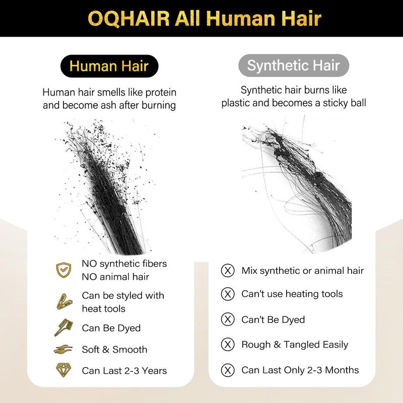 OQ HAIR Crochet Human Hair Burmese Curly Braiding Hair Bundles 50g Knotless Pre-Separated Invisible Crochet Hair Extensions