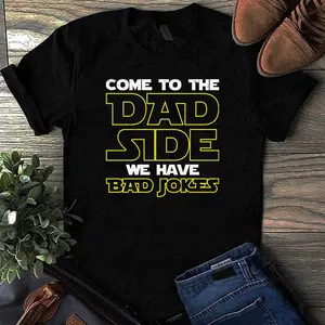 Funny Star Dad Wars - Dad Side We Have Bad Jokes T-Shirt