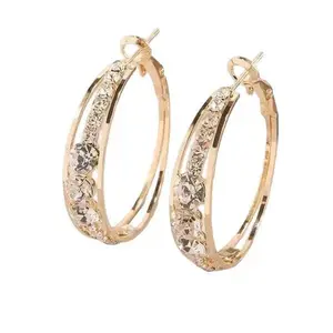 European And American Air Drill Mosaic Women's Earrings women