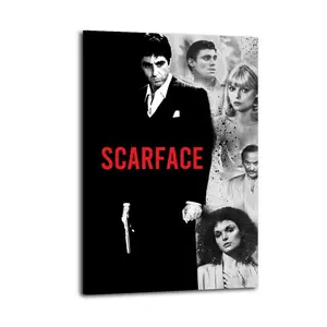 Scarface Canvas Aesthetic For The Bedroom Wall Sitting Room Dormitory Wall Office Wall Poster Decorative Painting Canvas Wall