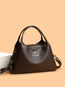 1pc Ladies' simple and casual solid color soft leather handbag, Crossbody handheld bag, crossbody tote bag, versatile for daily commuting and work, convenient, durable, detachable shoulder strap is a must-have shoulder bag for ladies