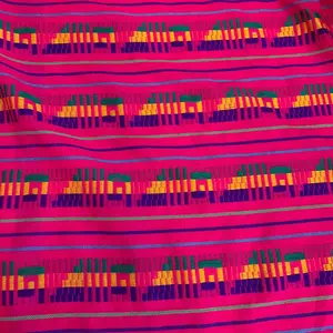 Mexican Cambaya Fabric Pink Striped