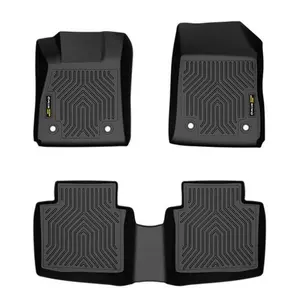3D Floor Mats for 2014-2020 Chevy Impala Front + Rear All Weather TPE Car Liners