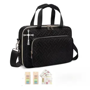 Bible Bag Bible Cover Case for Women Quilted Bible Cover with Shoulder Strap Bible Bags for Women Organizer