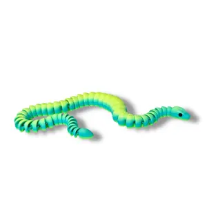 Python Snake| 3d printed articulating figurine| Easter baskets. Available In different sizes and colors.