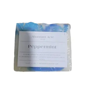 Abundant Acre Soap Peppermint for Comfortable Body Care. skin care