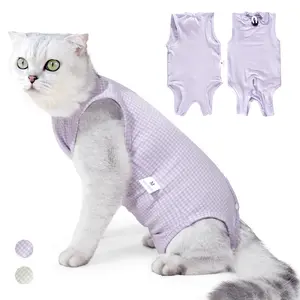 Breathable High Elasticity Pet Recovery Suit, Anti Licking Female Cat Postoperative Suit, Skin Friendly and Non Irritating Pet Rehabilitation Suit Clothes
