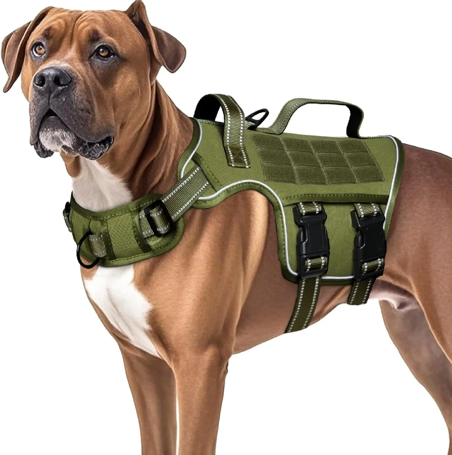 Heavy Duty No-Pull Tactical Dog Harness Molle Vest