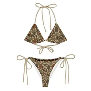 Camo Bikini for Women | Vintage Duck Print Swimsuit | Sexy Summer Beach Set