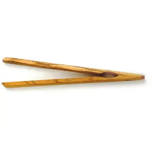 RSVP Olive Wood Toast Tongs