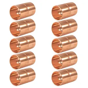 Appli Parts AP-A034B10 3/4 in Wrot Copper Coupling fitting CxC Sweat connections for refrigeration, air conditioning and plumbing applications ACR and Type L copper pipe (10 x Bag)