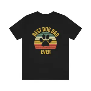 Dog Dad Shirt, Best Dog Dad Ever Shirt, Dod Lover Gift Funny Men Shirt, Dad Gift Husband Gift Dog Tshirt, Father's Day Gift Tshirt Classic Clothing