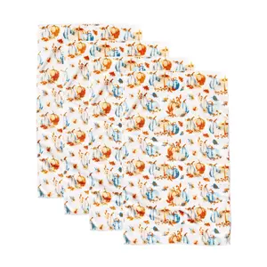 Temp-tations Thanks & Giving Set of (4) Microfiber Towels